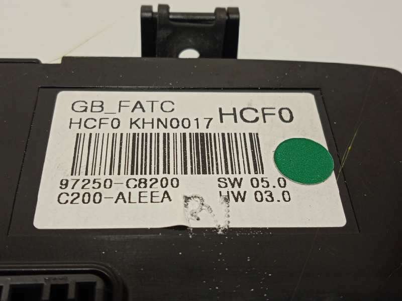 Recambio de mando climatizador para hyundai i20 active 1.0 tgdi cat referencia OEM IAM 97250C8200  C200ALEEA - Naranja 4