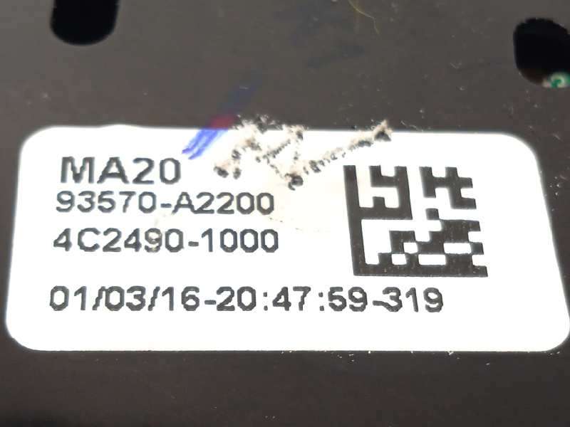 Recambio de mando elevalunas delantero izquierdo para kia cee'd drive referencia OEM IAM 93570A2200 - Rojo 4