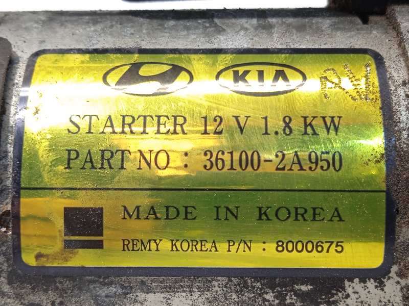 Recambio de motor arranque para kia cee'd drive referencia OEM IAM 361002A950 - Rojo 6