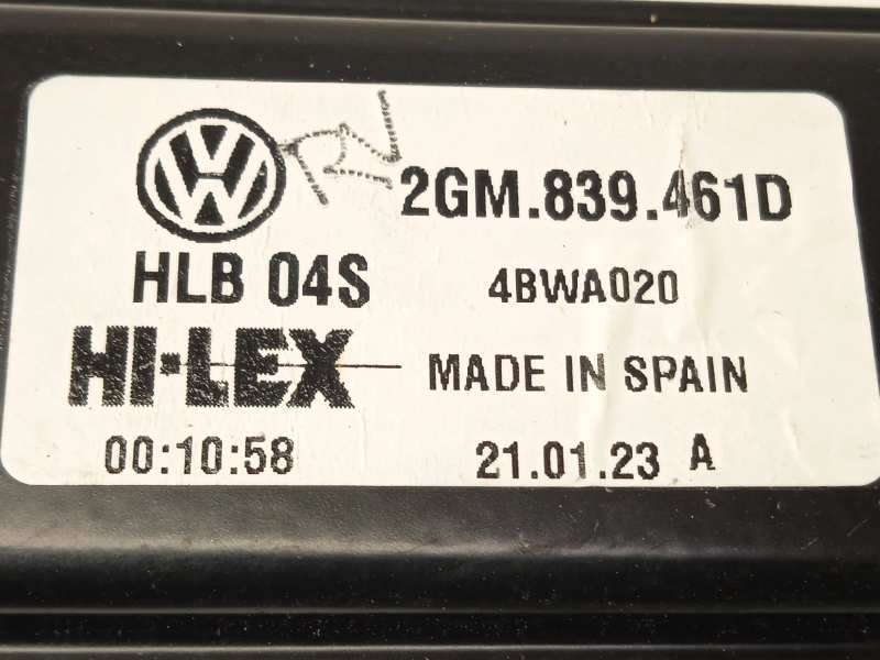 Recambio de elevalunas trasero izquierdo para volkswagen t-cross 1.0 tsi referencia OEM IAM 2GM839461D  5Q0959407D - Blanco 3