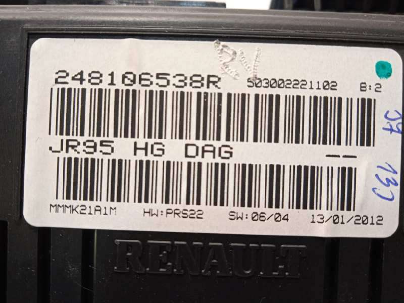 Recambio de cuadro instrumentos para renault scenic iii grand dynamique referencia OEM IAM 248106538R 6