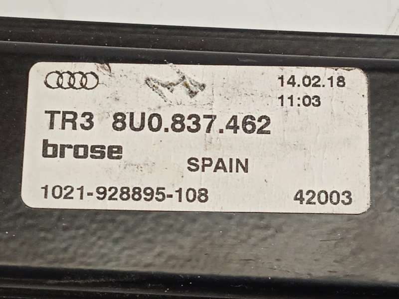 Recambio de elevalunas delantero derecho para audi q3 (8ug) attraction referencia OEM IAM 8U0837462 TR38U0837462 8K0959802B - Gris 5