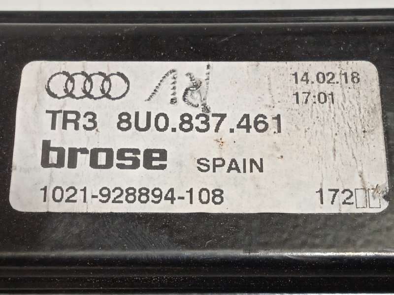 Recambio de elevalunas delantero izquierdo para audi q3 (8ug) attraction referencia OEM IAM 8U0837461  8K0959881B - Gris 5