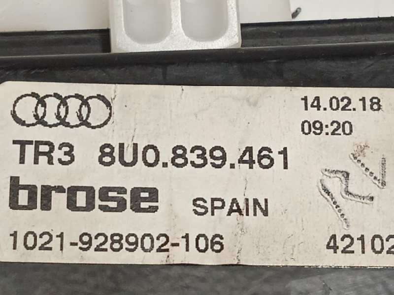 Recambio de elevalunas trasero izquierdo para audi q3 (8ug) attraction referencia OEM IAM 8U0839461 TR38U0839461 8K0959811A - Gris 4