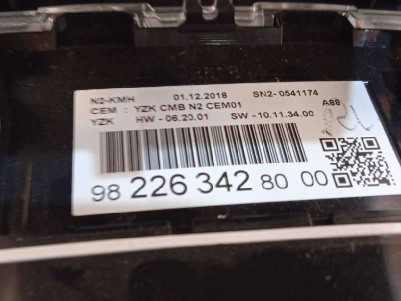 Recambio de cuadro instrumentos para citroën c3 aircross feel referencia OEM IAM 9822634280 6