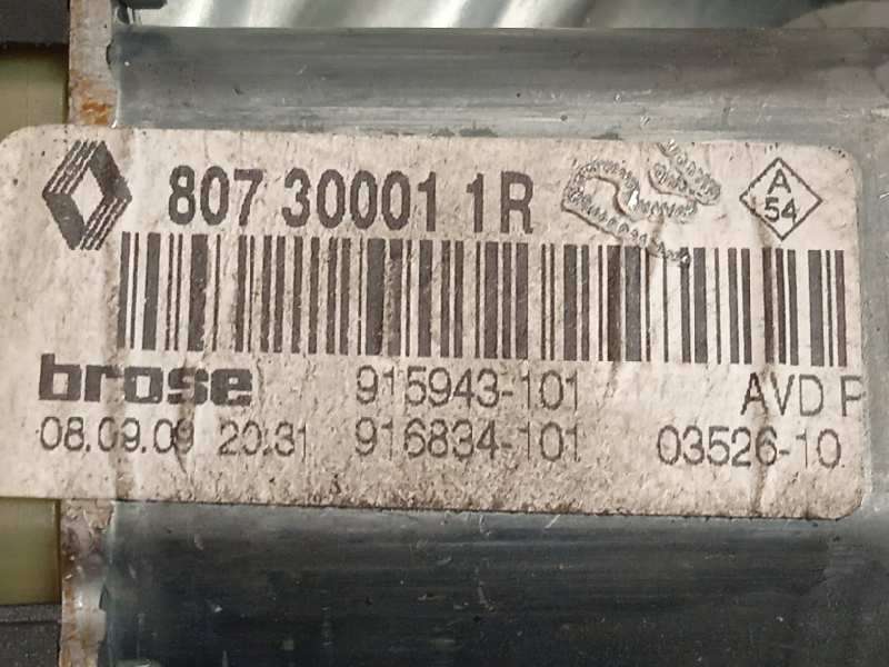 Recambio de elevalunas delantero derecho para renault scenic iii expression referencia OEM IAM 807300011R - Negro 4