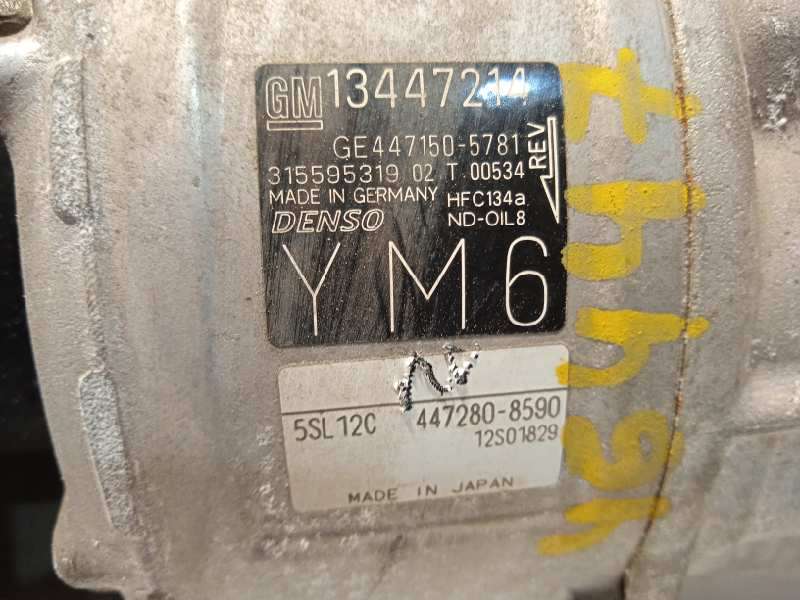 Recambio de compresor aire acondicionado para opel corsa e 1.3 16v cdti referencia OEM IAM 13447214 4471505781 4472808590 - Blanco 6