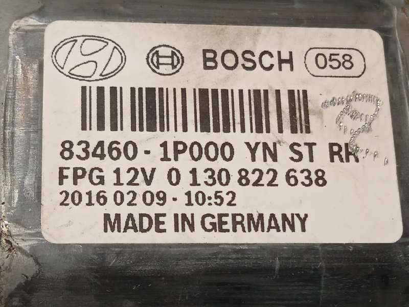 Recambio de elevalunas trasero derecho para hyundai ix20 crdi cat referencia OEM IAM 834801K010 0130822638 834601P000 - Rojo 5