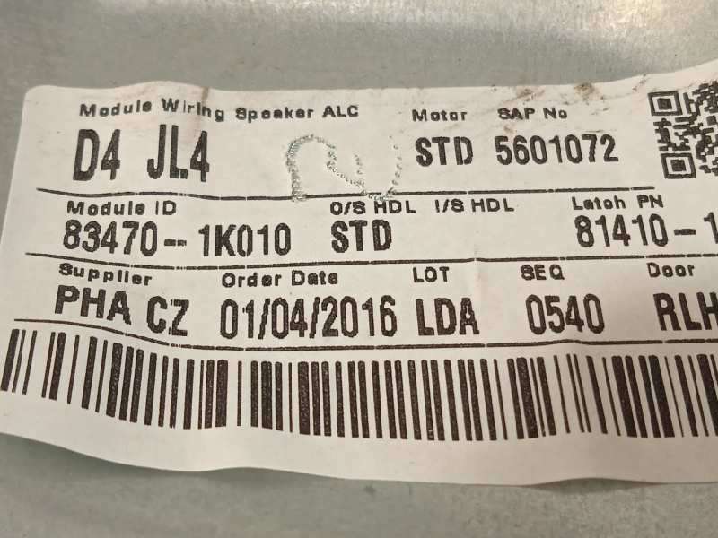 Recambio de elevalunas trasero izquierdo para hyundai ix20 crdi cat referencia OEM IAM 834701K010 0130822639 834501P000 - Rojo 3