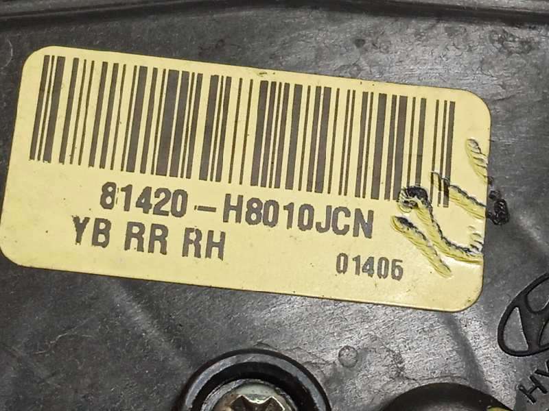Recambio de cerradura puerta trasera derecha para kia rio (yb) 1.2 cat referencia OEM IAM 81420H8010JCN  81420H8010 - Rojo 4