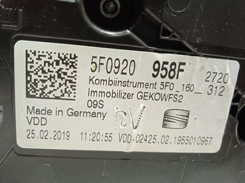 Recambio de cuadro instrumentos para seat ateca (kh7) style referencia OEM IAM 5F0920958F - Gris 6