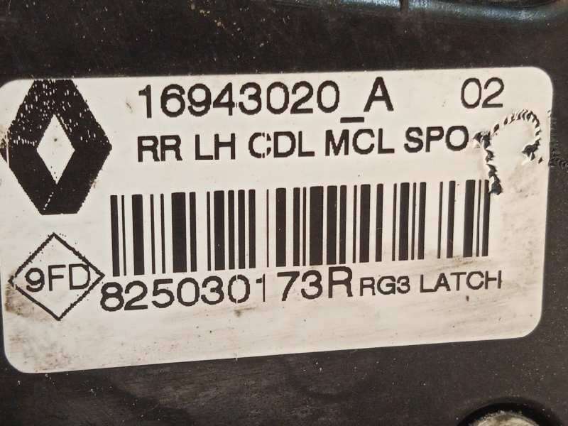 Recambio de cerradura puerta trasera izquierda para renault megane iv berlina 5p 1.5 dci diesel fap energy referencia OEM IAM 82 3