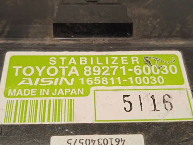 Recambio de modulo electronico para toyota land cruiser (j15) 2.8 cat referencia OEM IAM 8927160030  16581110030 - Gris 4