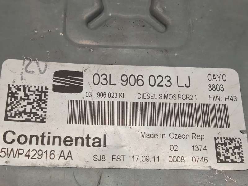 Recambio de centralita motor uce para seat altea xl (5p5) stylance / style referencia OEM IAM 03L906023LJ  5WP42916AA - Blanco 5