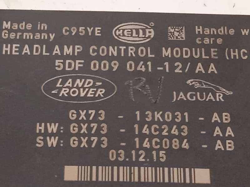 Recambio de centralita luces para land rover evoque 2.0 td4 cat referencia OEM IAM GX7313K031AB LR079613 5DF00904112 3