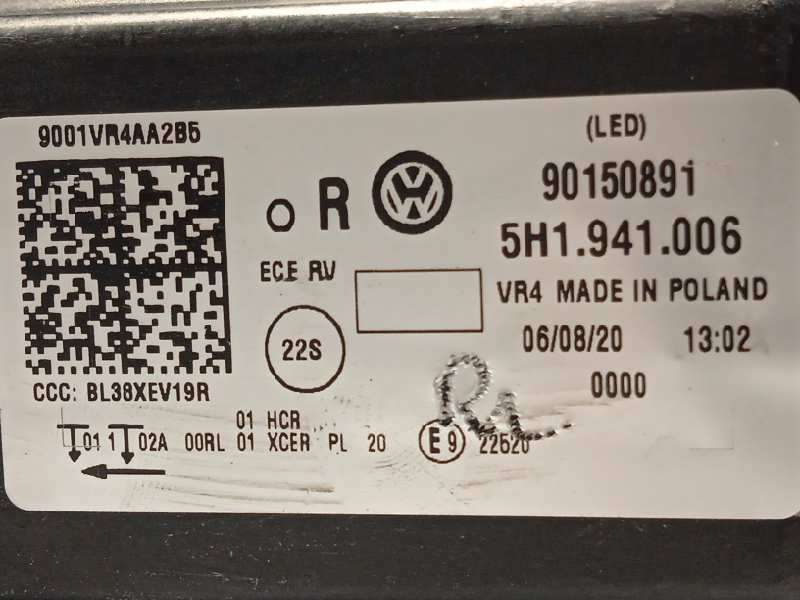 Recambio de faro derecho para volkswagen golf viii lim. (cd1) style referencia OEM IAM 5H1941006 5