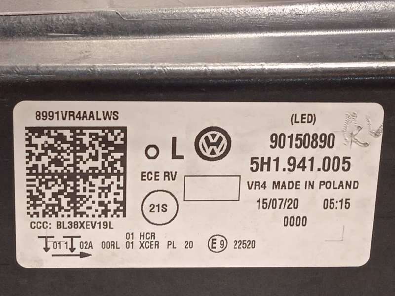 Recambio de faro izquierdo para volkswagen golf viii lim. (cd1) style referencia OEM IAM 5H1941005  90150890 5