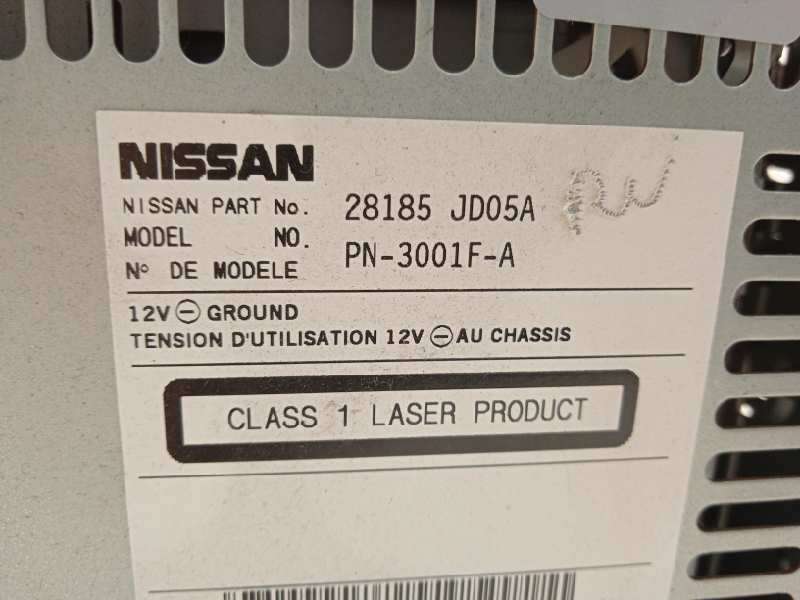 Recambio de sistema audio / radio cd para nissan qashqai (j10) acenta referencia OEM IAM 28185JD05A - Blanco 5
