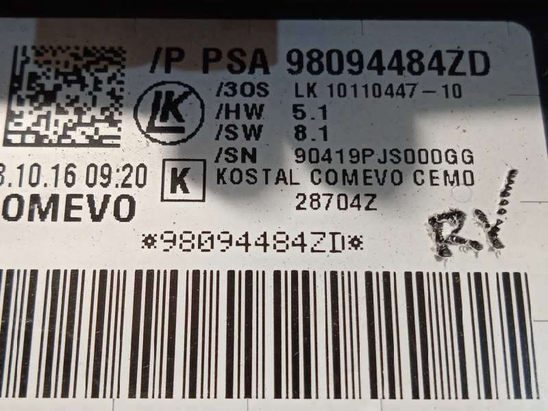 Recambio de mando intermitentes para citroën c3 shine referencia OEM IAM 98094484ZD 8