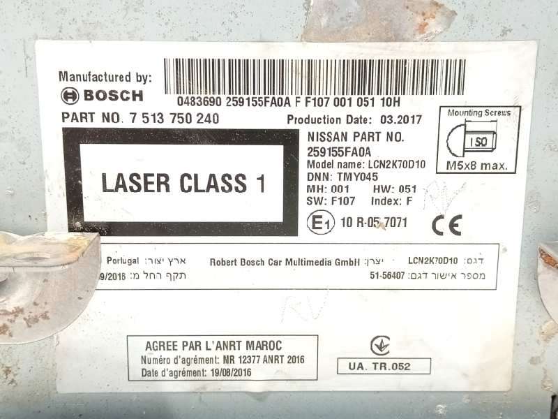 Recambio de sistema navegacion gps para nissan micra v (k14) 1.5 dci turbodiesel cat referencia OEM IAM 259155FA0A  7513750240 - Blanco 6