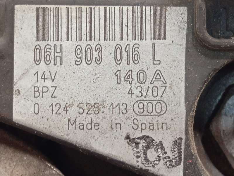 Recambio de alternador para audi a4 ber. (b8) básico referencia OEM IAM 06H903016L  0124525113 - Negro 4