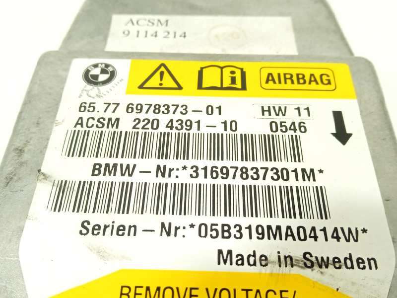 Recambio de centralita airbag para bmw serie 5 berlina (e60) 520d referencia OEM IAM 65776978373 4