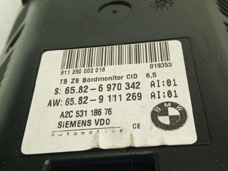 Recambio de pantalla multifuncion para bmw serie 5 berlina (e60) 520d referencia OEM IAM 65826970342 65829111269 A2C53118676 4