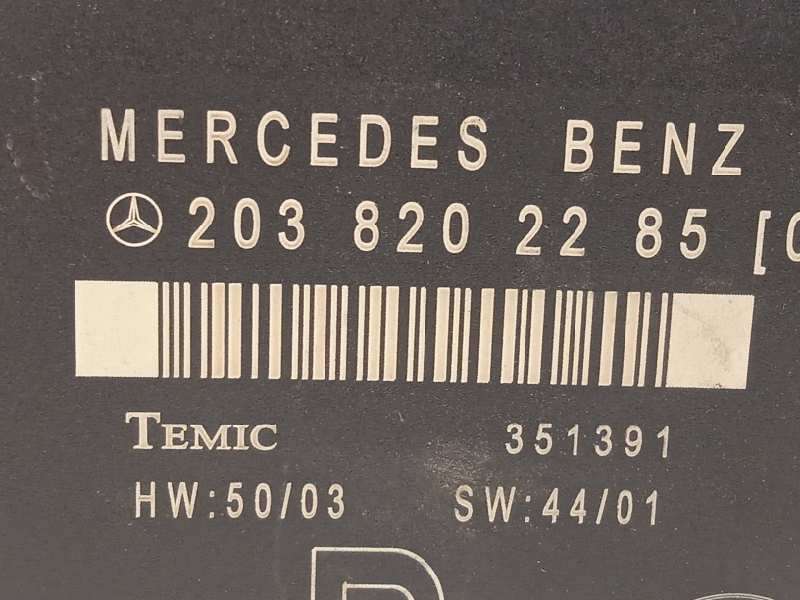 Recambio de modulo confort para mercedes-benz clase c (w203) berlina 180 compressor (203.046) referencia OEM IAM 2038202285 3