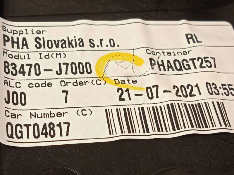 Recambio de elevalunas trasero izquierdo para kia ceed 1.4 tgdi cat referencia OEM IAM 83470J7000  83450J7000 - Gris 5