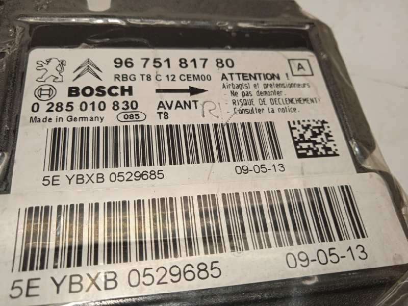 Recambio de centralita airbag para peugeot 5008 active referencia OEM IAM 9675181780  0285010830 - Negro 4