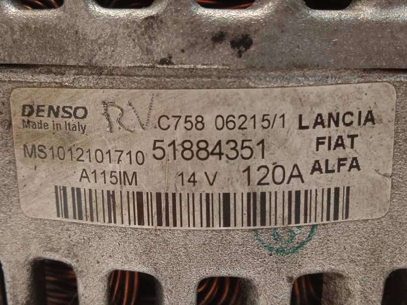 Recambio de alternador para fiat 500 l (330) pop star referencia OEM IAM 51884351  MS1012101710 - Blanco 4