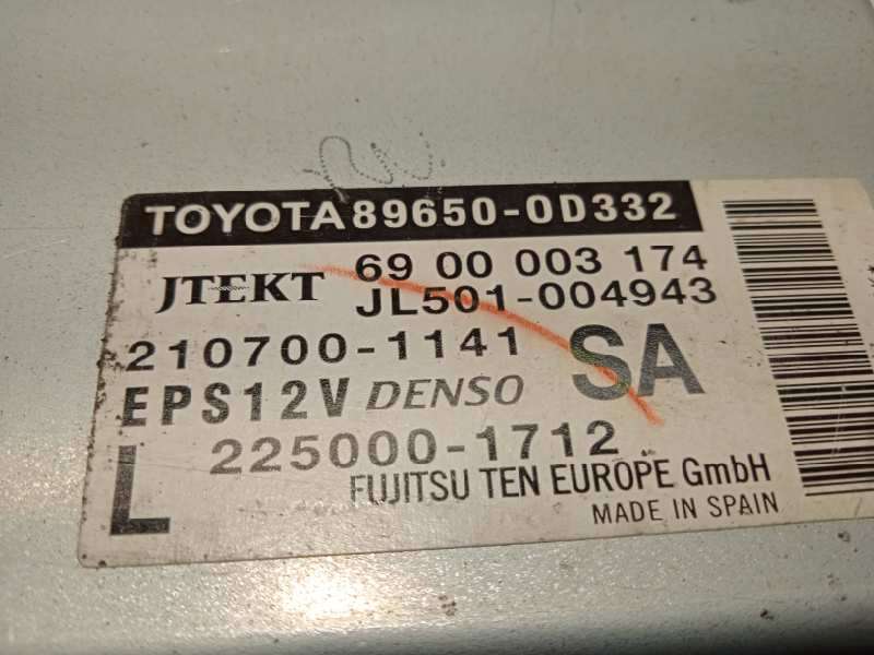 Recambio de modulo electronico para toyota yaris hybrid feel! referencia OEM IAM 896500D332  2250001712 - Blanco 4