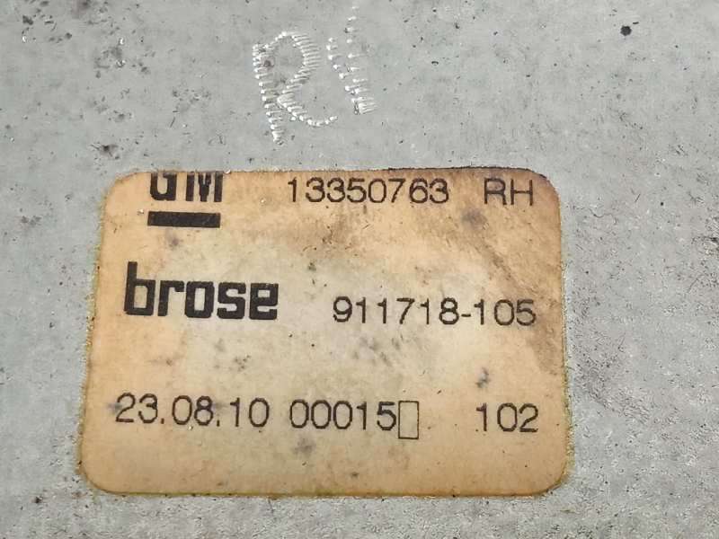 Recambio de elevalunas trasero derecho para opel astra j lim. 1.7 16v cdti referencia OEM IAM 13350763 - Blanco 4