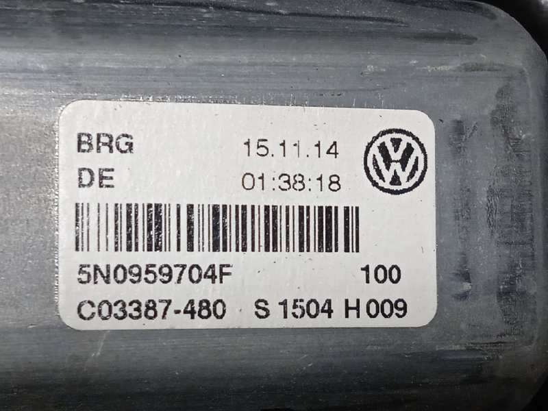 Recambio de elevalunas trasero derecho para volkswagen tiguan (5n2) t1 bluemotion referencia OEM IAM 5N0839730R  5N0959704F - Blanco 4