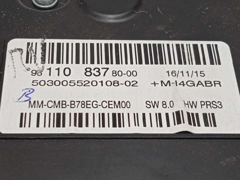 Recambio de cuadro instrumentos para citroën c4 picasso live referencia OEM IAM 9811083780 7