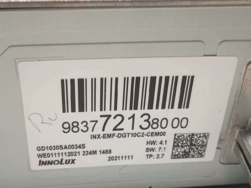 Recambio de pantalla multifuncion para opel mokka gs line referencia OEM IAM 9837721380 5