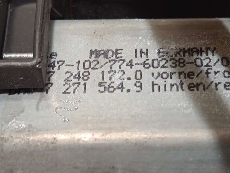 Recambio de elevalunas trasero derecho para bmw serie 5 lim. (f10) 525d referencia OEM IAM 7182122 51357182614 7271564 5