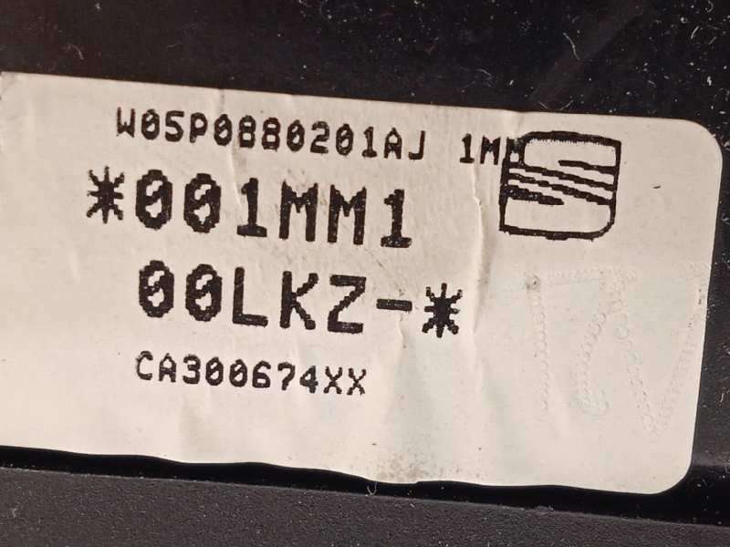 Recambio de airbag delantero izquierdo para seat altea xl (5p5) reference referencia OEM IAM 5P0880201AJ  5P0880201AJ1MM - Negro 5