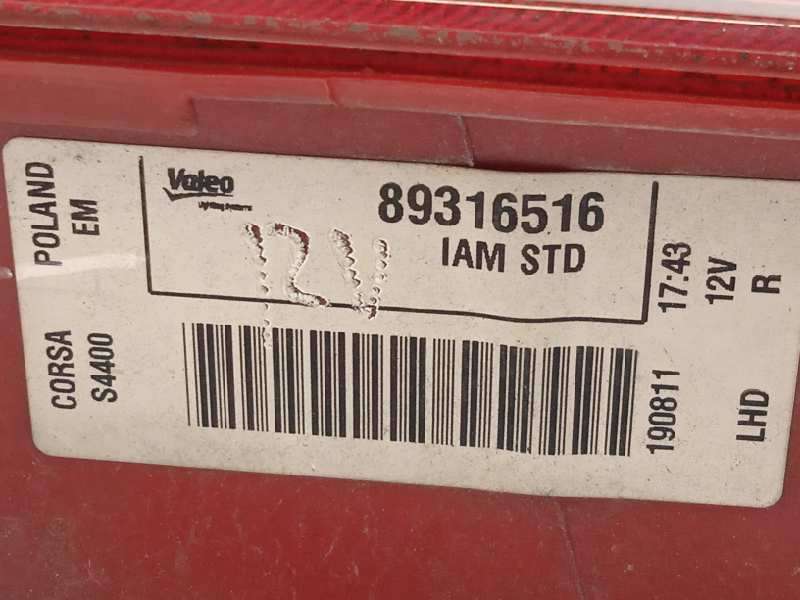 Recambio de piloto trasero derecho para opel corsa d 1.3 16v cdti referencia OEM IAM 89316516  93189091 - Blanco 5