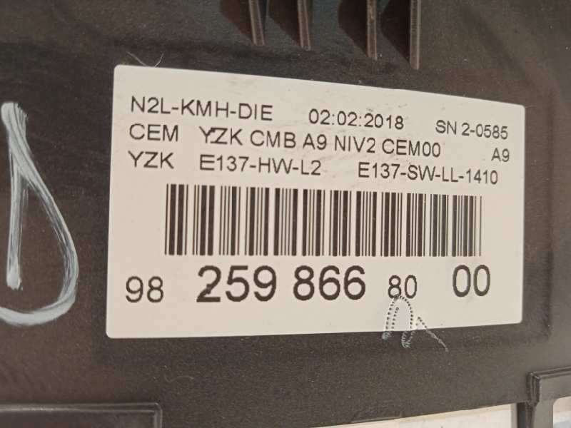 Recambio de cuadro instrumentos para peugeot 2008 (--.2013) 1.6 blue-hdi fap referencia OEM IAM 9825986680 - Blanco 6