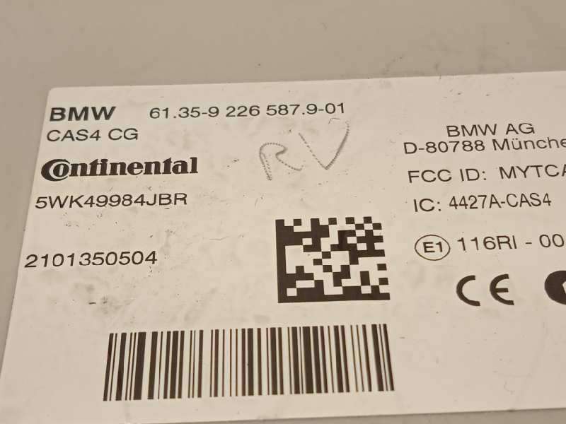 Recambio de modulo electronico para bmw serie 5 lim. (f10) 525d referencia OEM IAM 61359226587  5WK49984JBR 4