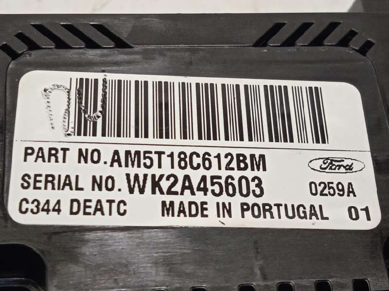 Recambio de mando climatizador para ford c-max trend referencia OEM IAM AM5T18C612BM 1866943 - Negro 6