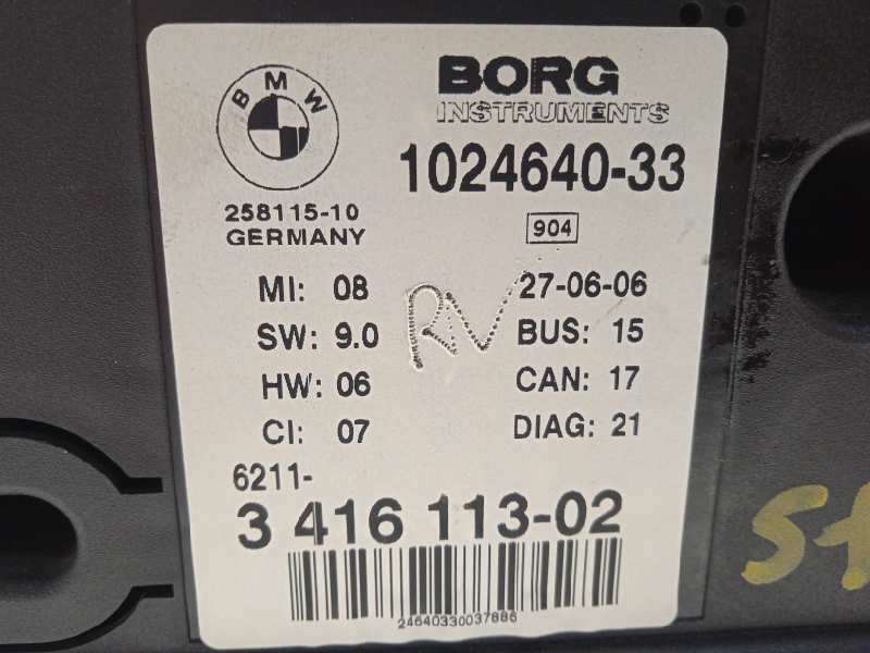 Recambio de cuadro instrumentos para bmw x3 (e83) 2.0d referencia OEM IAM 62113416113 3416113 1024640 - Gris 6