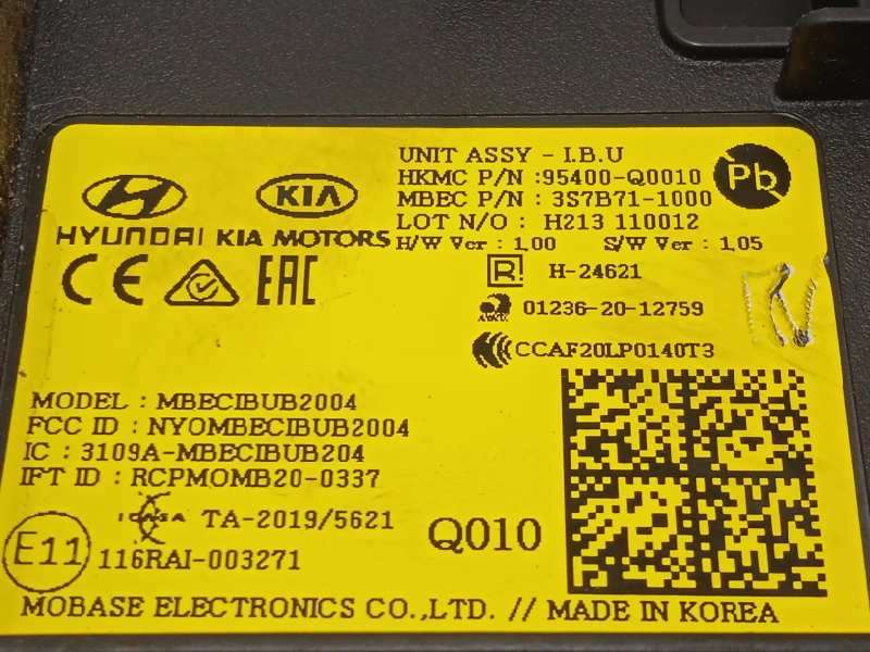 Recambio de modulo electronico para hyundai i20'20 ( bc3/bi3desde 08/20 ) 1.2 referencia OEM IAM 95400Q0010 - Rojo 4
