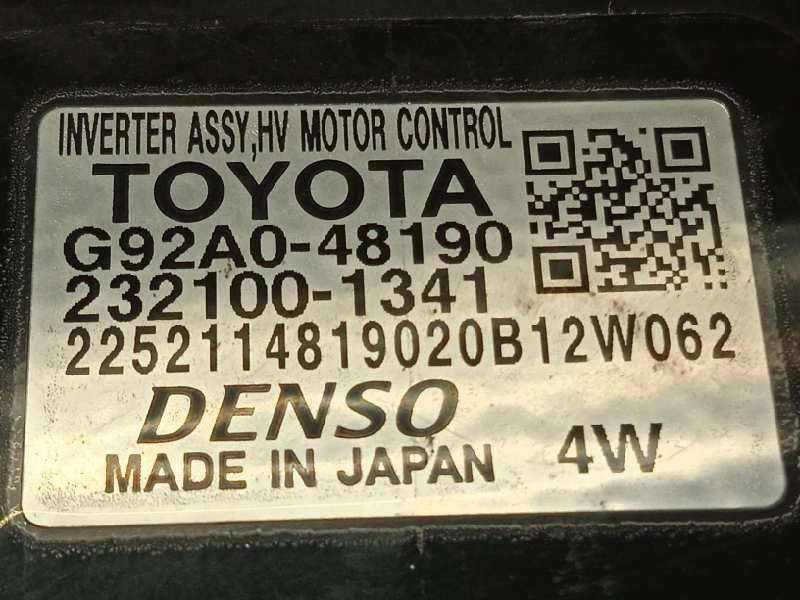 Recambio de convertidor potencia para lexus rx (agl20) 450h referencia OEM IAM G92A048190 G927062010 G927062010 - Negro 7