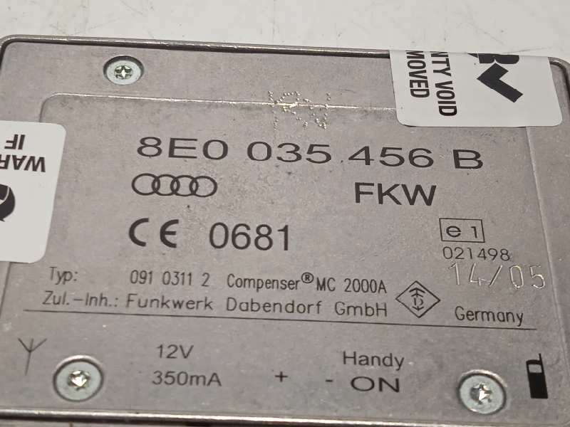 Recambio de modulo electronico para audi a3 (8p) 2.0 tdi referencia OEM IAM 8E0035456B - Negro 3