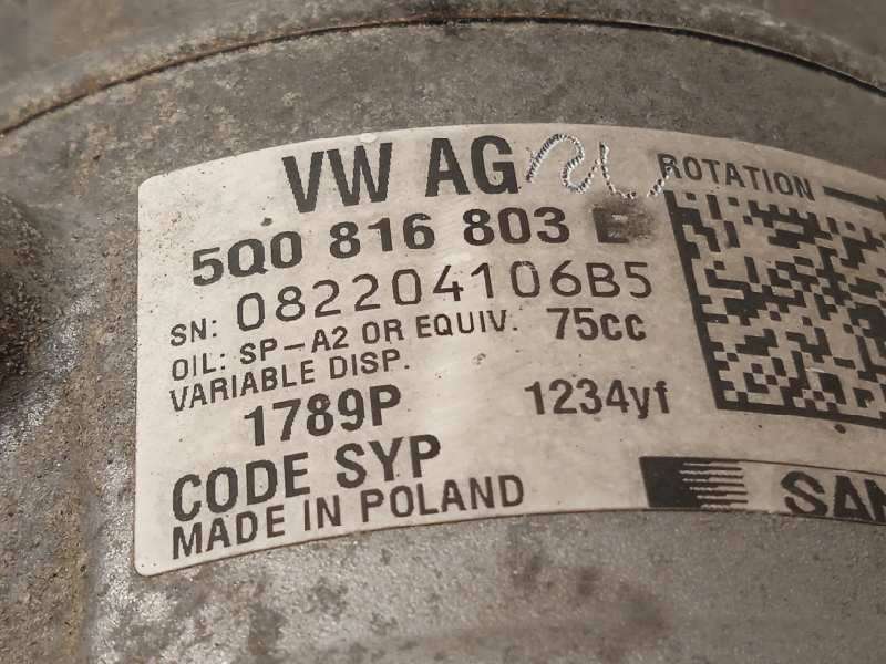 Recambio de compresor aire acondicionado para skoda rapid 1.2 tsi referencia OEM IAM 5Q0816803E  1789P - Blanco 5