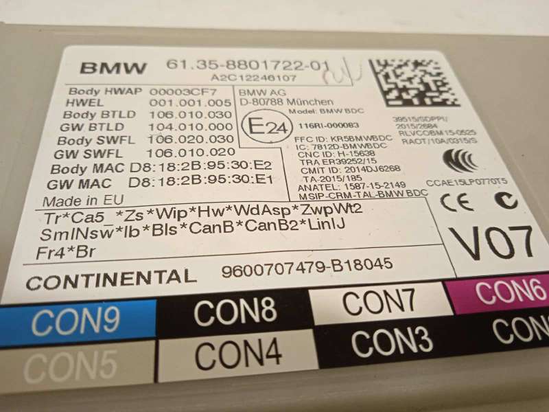Recambio de caja reles / fusibles para bmw serie x3 (g01) m40i referencia OEM IAM 61358801722  A2C12246107 - Azul 3