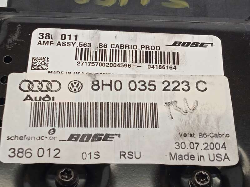 Recambio de modulo electronico para audi a4 cabrio (8h) 2.5 tdi referencia OEM IAM 8H0035223C - Negro 5