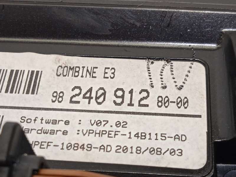 Recambio de cuadro instrumentos para citroën c4 cactus shine referencia OEM IAM 9824091280 - Blanco 4